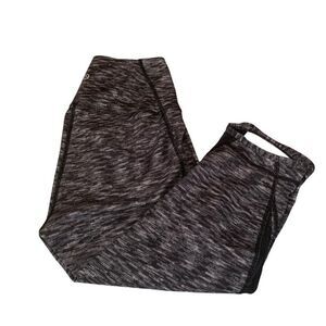 lululemon Black, White & Gray Leggings Size 4